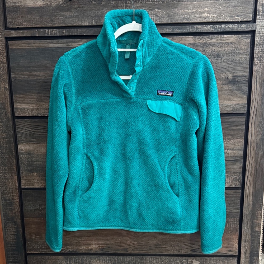 Patagonia Turquoise Fleece Pullover